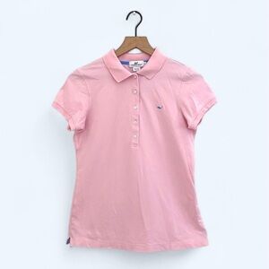 Vineyard Vines Heritage Polo Short Sleeve Collar Pink Size Small Cotton Blend